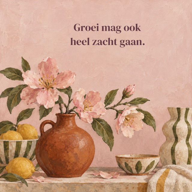 Groei mag ook heel zacht gaan.