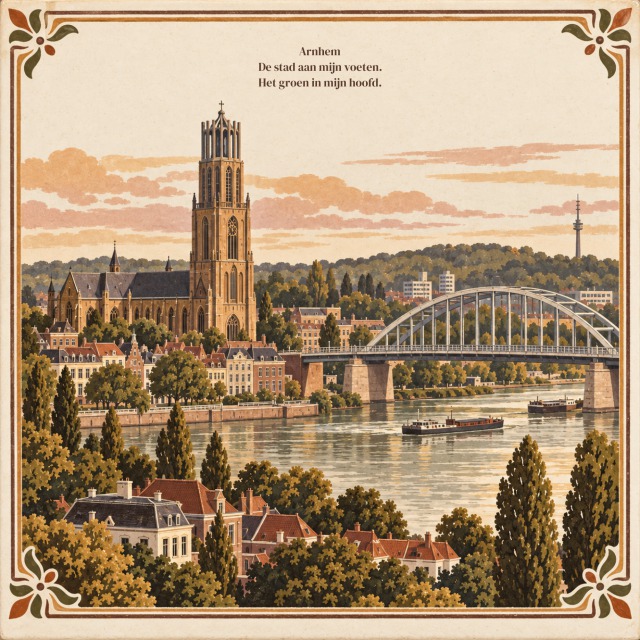 Arnhem De stad aan mijn voeten. Het groen in mijn hoofd.