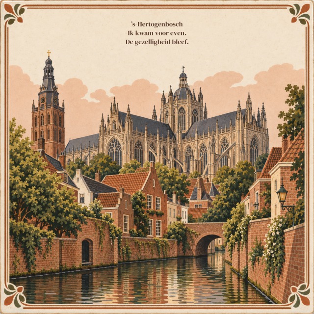 ’s-Hertogenbosch Ik kwam voor even. De gezelligheid bleef.