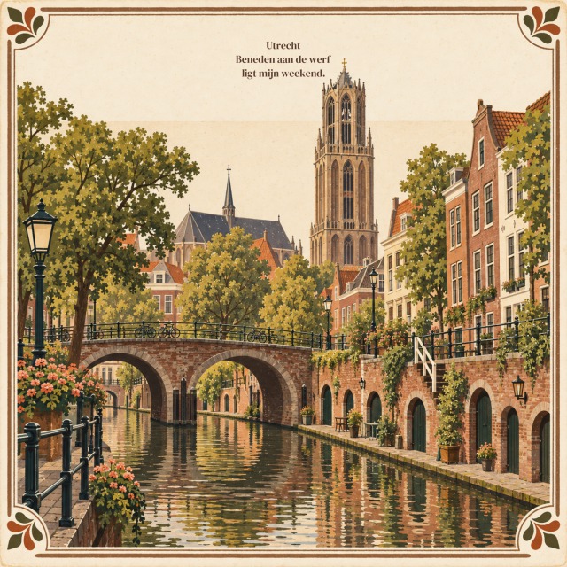 Utrecht Beneden aan de werf ligt mijn weekend.