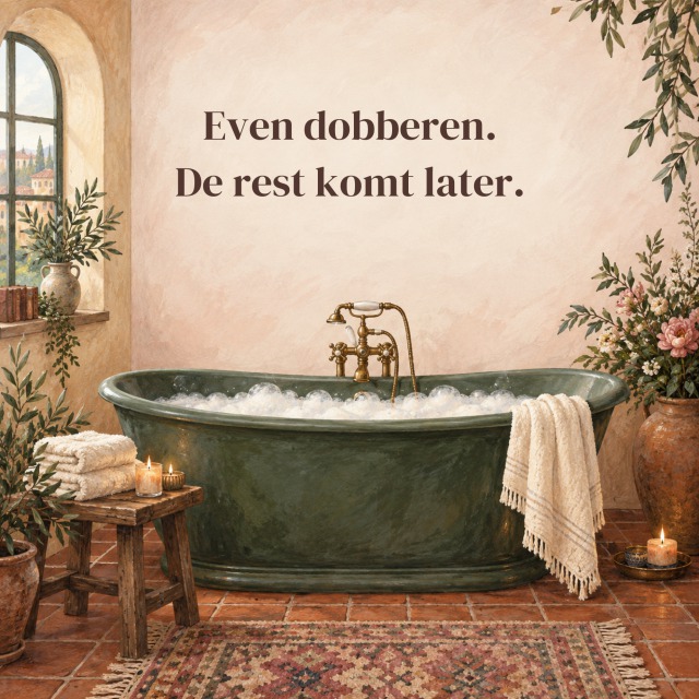Even dobberen. De rest komt later.