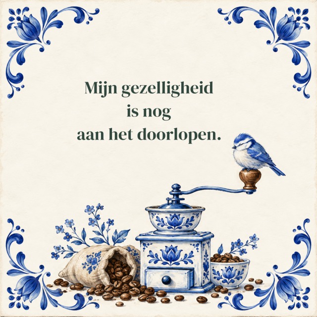 Eerst koffie. Dan de rest.