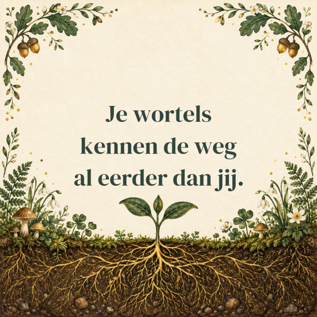 Je wortels kennen de weg al eerder dan jij.