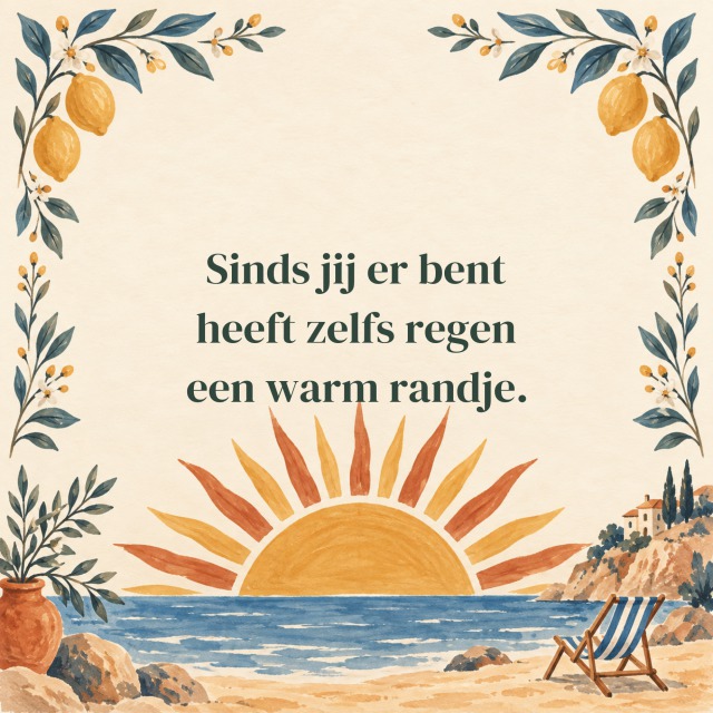 Jij bent mijn zonnetje.