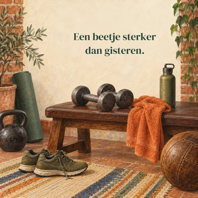 Een beetje sterker dan gisteren.