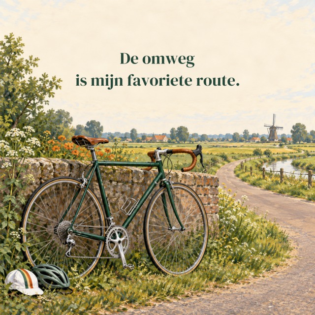 De omweg is mijn favoriete route.
