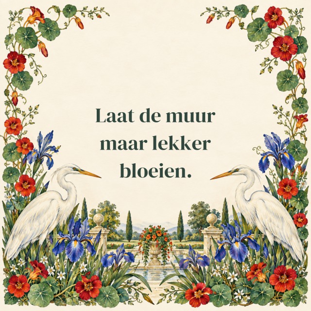 Bloementuin — tableaustudie