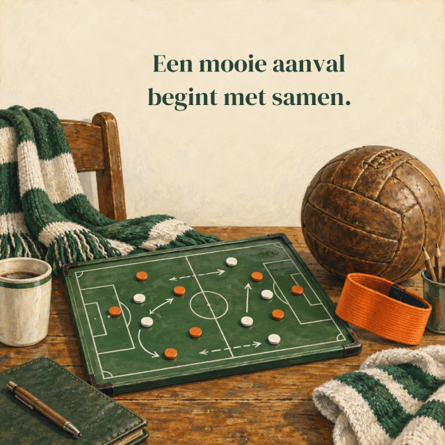 Een mooie aanval begint met samen.